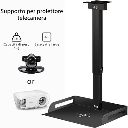 Drsn Universal Ceiling Projector Tray, Black, 13.8 in x 8.7 in, Holds 20 lbs