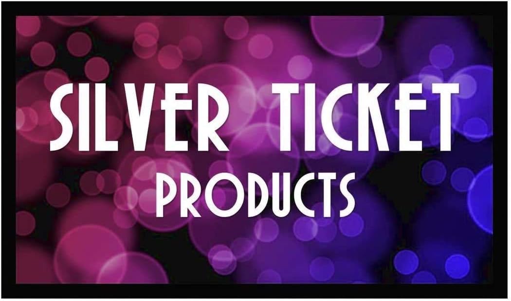 Silver Ticket Products STR Series 6 Piece Home Theater Fixed Frame 4K / 8K Ultra HD, HDTV, HDR & Active 3D Movie Projection Screen, 16:9 Format, 106" Diagonal, High Contrast Material STR-169106-HC