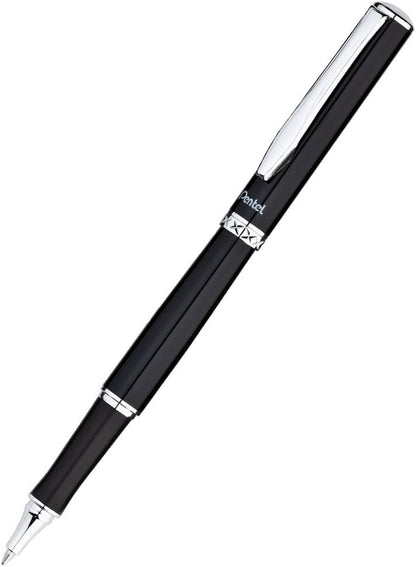 Pentel Libretto Roller Gel Pen and Pencil Set with Gift Box, Pen 0.7mm and Pencil 0.5mm, Black Barrels (K6A8A-A)