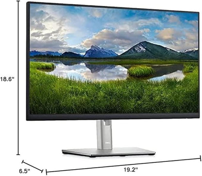 Dell P2225H 22" Full HD IPS Monitor – 1080p, 16:9, DisplayPort & USB 3.0 Cables – Latest Model – Boomph's Comprehensive Ultimate Performance Cloth Solution for Your Workspace