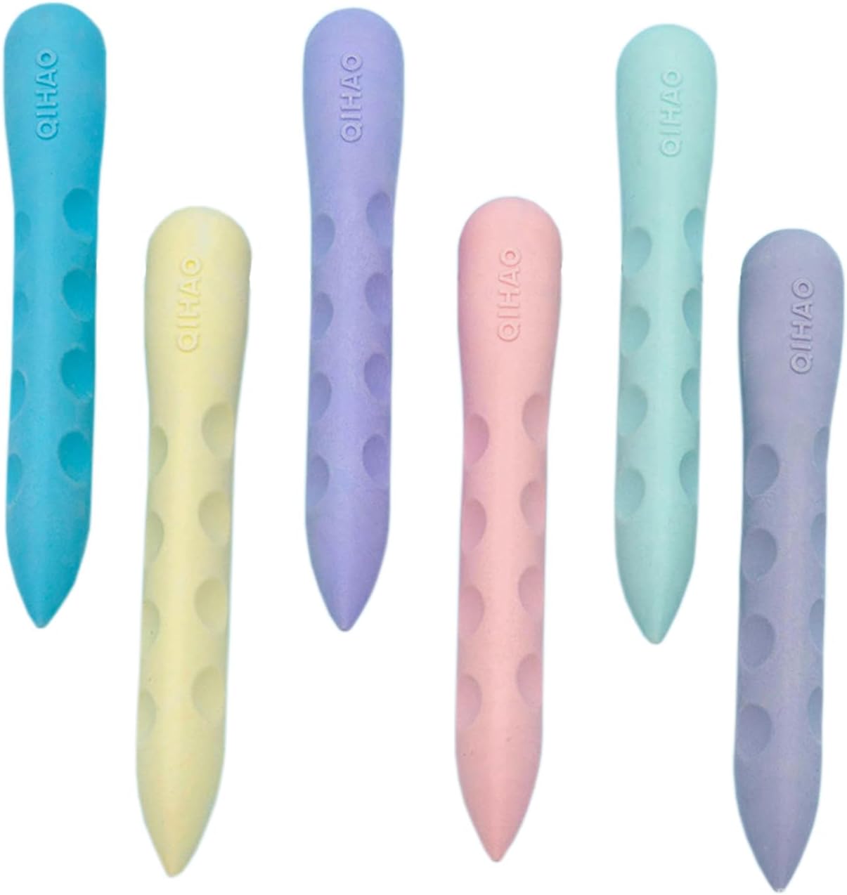 Colorful Erasers 3 Pack Pencil Erasers Grippable Erasers for Kids Bulk for Students School Supplies Office Prize Gifts(Colorful Holes Small)