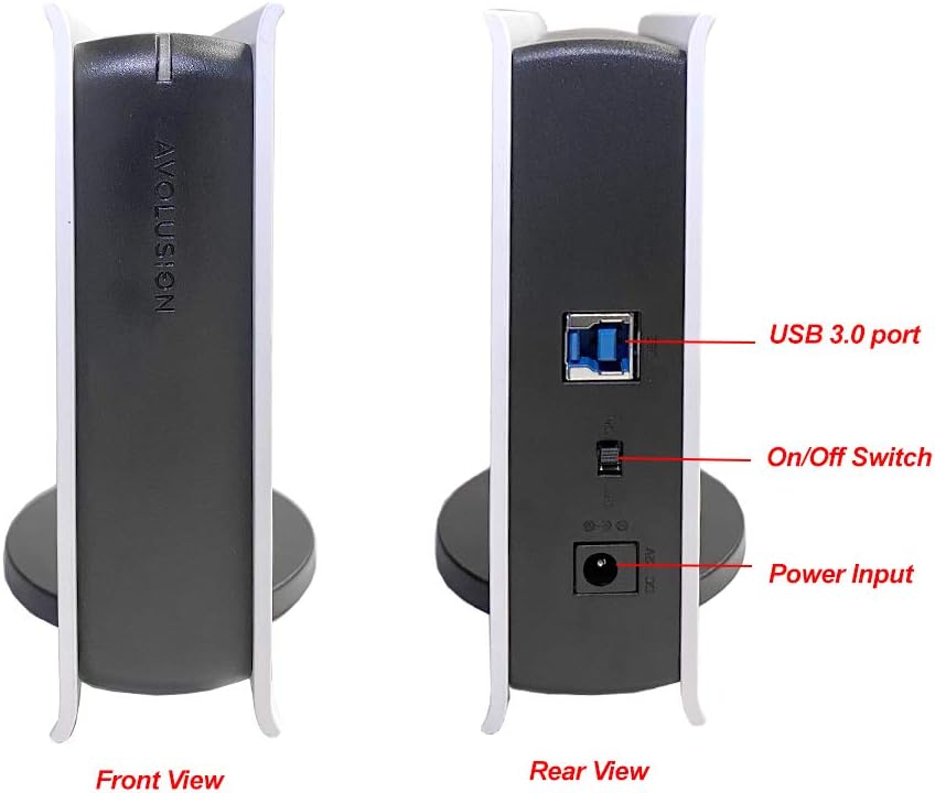 Avolusion PRO-5X Series 10TB USB 3.0 External Hard Drive for WindowsOS Desktop PC/Laptop (White) - 2 Year Warranty (Renewed)