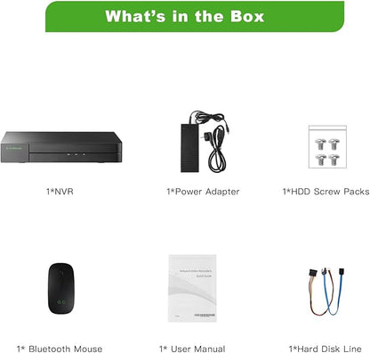 8CH PoE NVR with 4K HDMI Output, H.265, Supports 8TB HDD, ONVIF, Smart Detection, for CCTV Security Camera