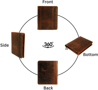 Jajmo Legacy Top Grain Leather Portfolio - Professional Business Padfolio & Document Organizer with Writing Pad for Men & Women