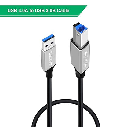 USB 3.0 Printer Cable Super Speed 5Gbps USB 3.0 Type A to B Male Cable for Scanner, External Hard Drives, Multifunction Printers etc (Typ A, 1 m)