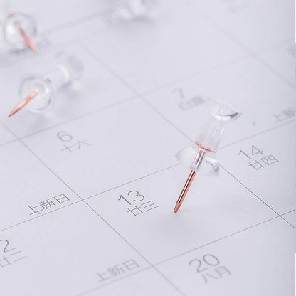 Paper Clips and Binder Clips Set, Metal Assorted Sized Binders with Push Pins, Cute Office Supplies for Desk, Desk Accessories, Rosegold