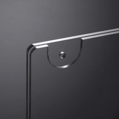 HIIMIEI Acrylic Wall Mount Sign Holder 8.5 x 11 Inches Horizontal 6 Pack, Clear Paper Document Holder, Wall Mount Ad Frame with 3m Tape Adhesives & Screws