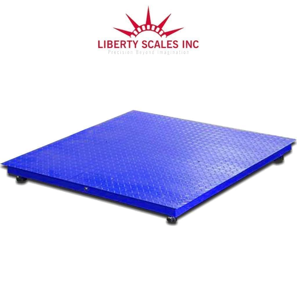 Liberty LS-800-4X5 NTEP Certified (Legal for Trade) Industrial Floor Scale | 48" x 60" | Capacity of 2,500 lbs x 0.5 lb + Blue