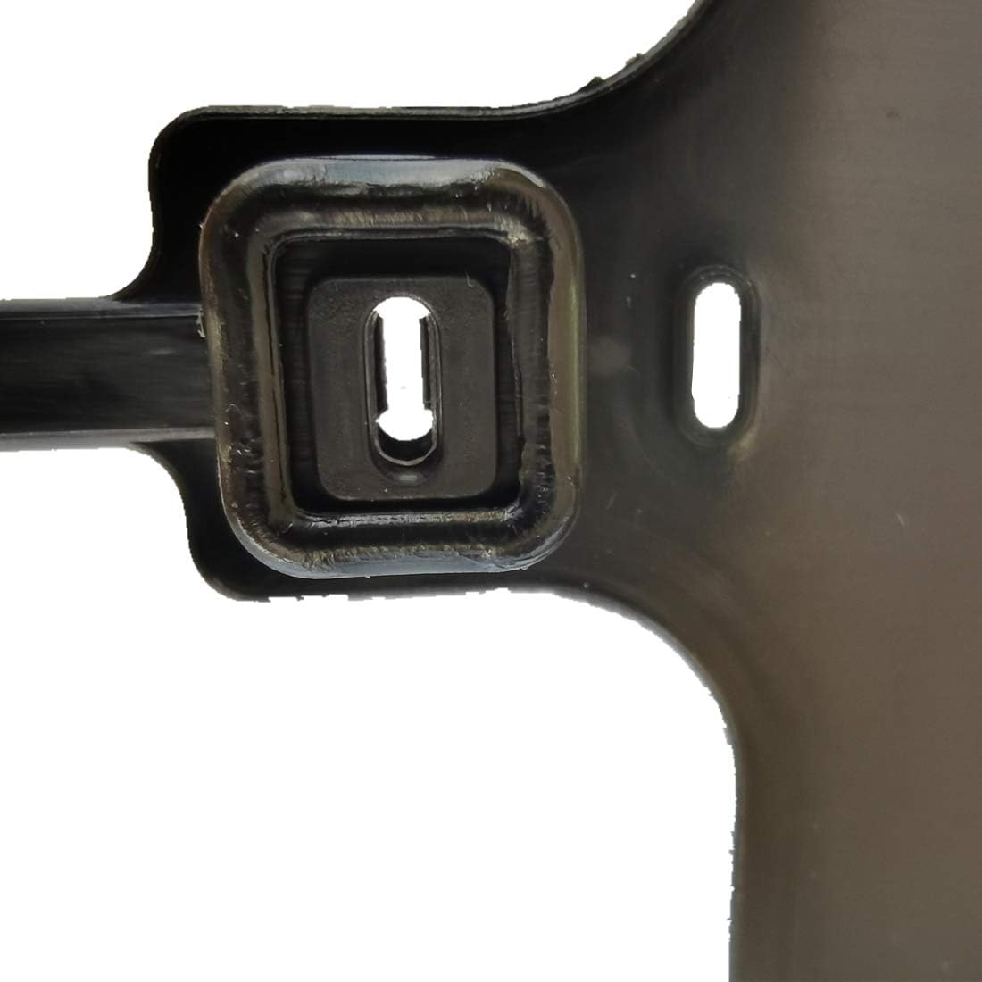 Blank Waterproof Plastic Tags Marker Ties Large Labeling Tags 2.28"×3.94" (50pcs, Black)