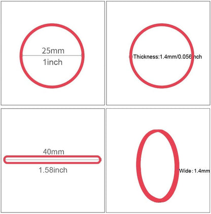 Rubber Bands Size#10 760pcs Elastic Rubber Band 1 inch Multicolour Rubber Bands for Office Supplies File Folders Money