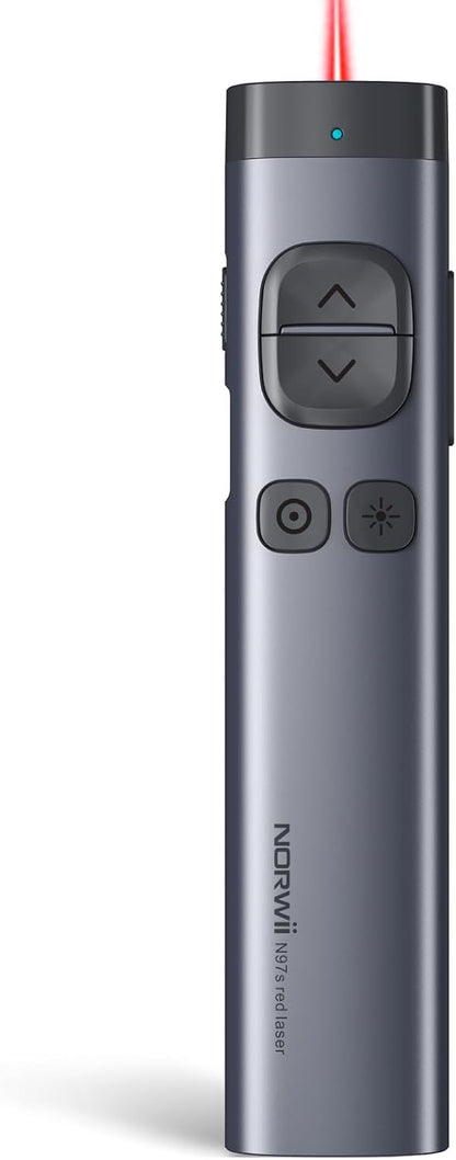 Norwii N97s TV Screen Presentation Clicker for powerpoint presentations, powerpoint clicker, Presentation Remote, Bluetooth Wireless Presenter, Digital Pointer for TV Screen Under Win/Mac