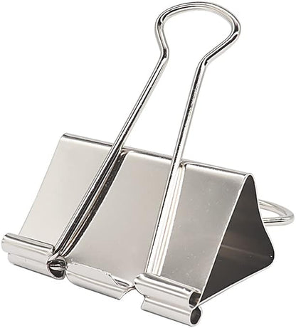 Large Binder Clips 2 Inch (12 Pack), Paper Clamps for Office and School (Silver)