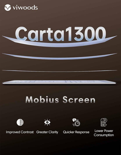 AiPaper Carta 1300 AI E Ink Tablet, 10.65'' 300PPI Electronic Notebook with Pen, Ultra-Thin 4.5mm, Lightweight 370g, 128GB Note-Taking Device