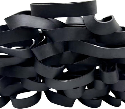 Tactical Rubber Band Black - Heavy Duty UV Heat Cold Resistant Thick Strong Elastic Rubber Bands Outdoor Hiking Backpacking Survival Camping Biking Fixed Item (#84)