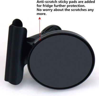 Grtard 50 Pack Magnetic Clips Heavy Duty, Black Magnet Clips for Fridge, Refrigerator Magnets, Strong Magnetic Clip, Scratch Free Magnets with Clip for Whiteboard, Refrigerator, Cruise, Locker