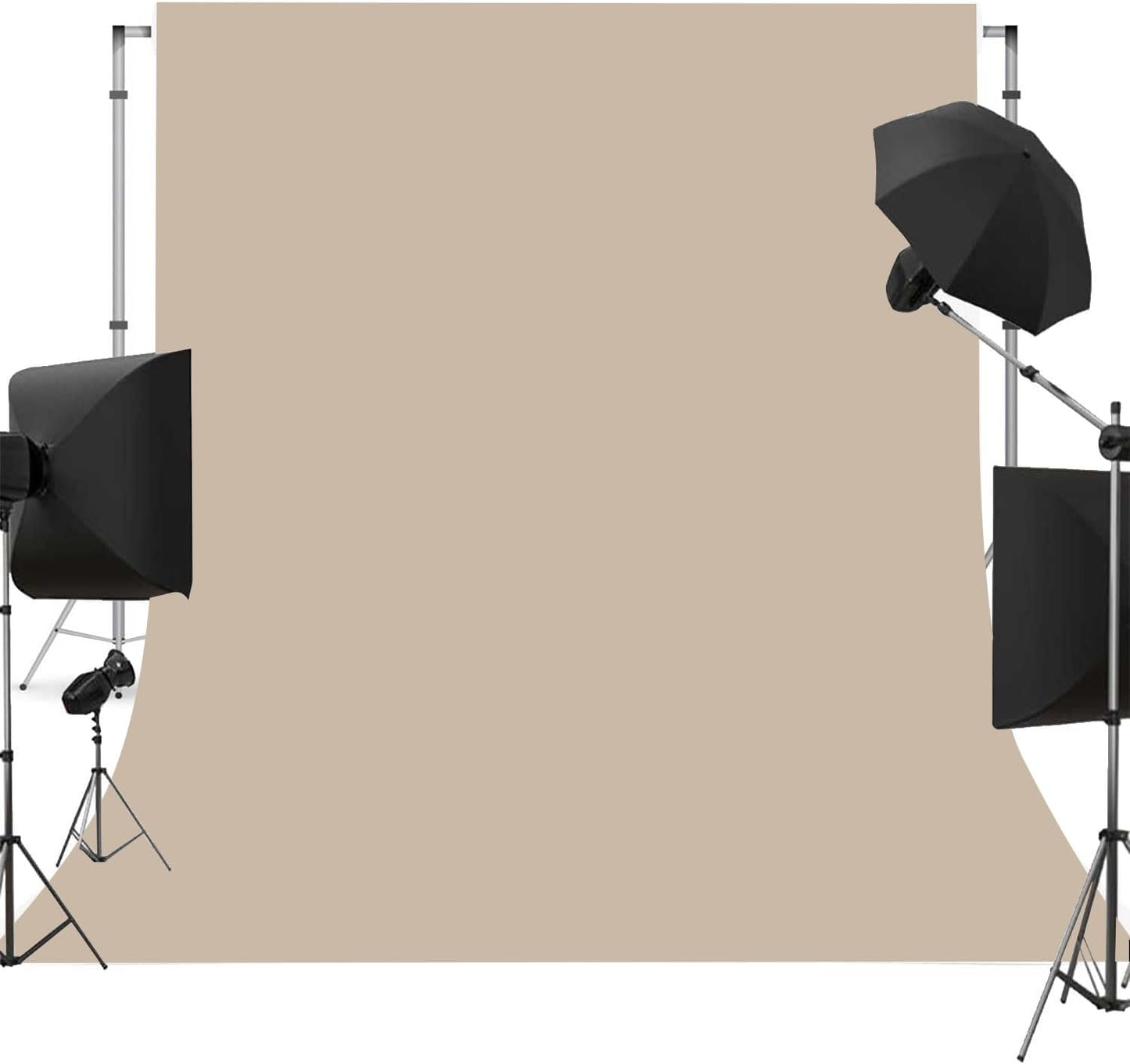 Beige Photo Backdrop for Photoshoot Beige Background for Photography Photo Backdrop Curtain for Party 5 x 7 FT