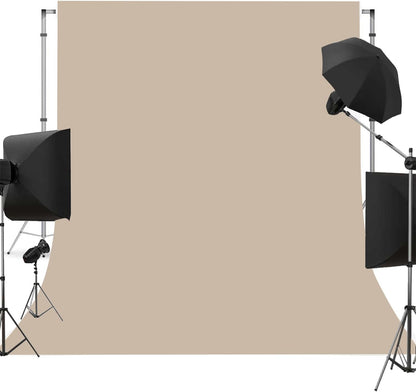 Beige Photo Backdrop for Photoshoot Beige Background for Photography Photo Backdrop Curtain for Party 5 x 7 FT