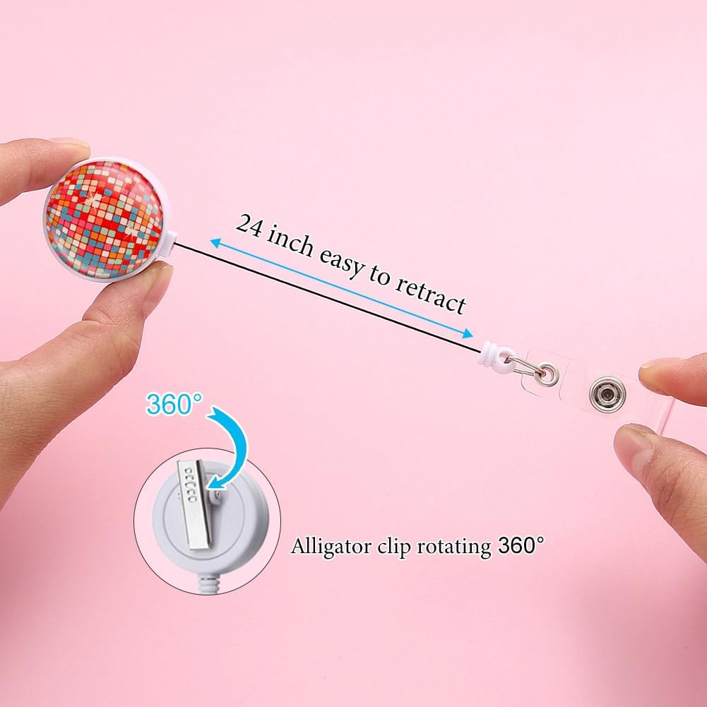 Coeufuedy 9 Pcs Funny Nurse Badge Reels Smiley Face Silly Goose Cute Nursing Badge Holders with Alligator Clip ID Name Card Badge Clip for Office Student Doctor Nurse Medical Work Supplies