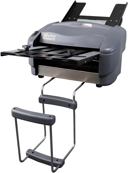 Martin Yale P7500 Paper Folding Machine - Automatic Feed Tabletop 4000 Sheet/Hour Letter, Half, ZFold, Double Parallel, for Offices, Mailrooms, Business, Folds 8.5″ x 11″ & 8.5″ x 14″ 20lb Bond Paper