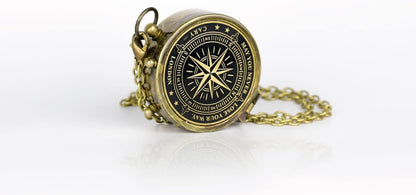 Handmade Antique Vintage Brass Compass | Exquisite Nautical Compass | Home Decor | Pocket Compass Gift for Every Occasion | Super7One