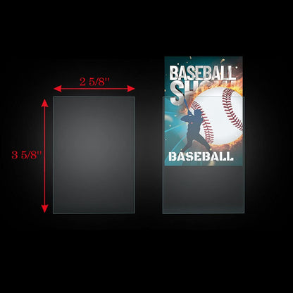 1000 Pack Transparent Penny Card Sleeves, 2-5/8 x 3-5/8'' Soft Protective Sleeves, Ultra Clear Baseball Card Sleeves, Soft Card Protectors for Trading Cards and Sports Cards