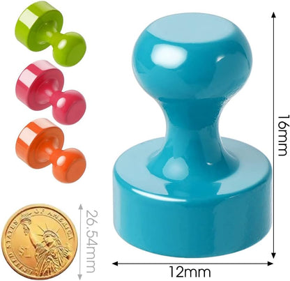 VNDUEEY 16Pcs Refrigerator Magnet Fridge Magnets, Whiteboard Magnets, Strong Metal Magnets for Kitchen, Office, School, Adults, Cruise Magnetic Decor (Multi Color)