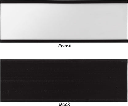 Realth C Channel Magnetic Label Holders 2'' x 3'' 50 Pack, Magnetic File Cabinet Labels with Paper Inserts and Clear Plastic Protectors, Magnetic Card Holders for Metal Racks, Shelf, Locker, Tool Box