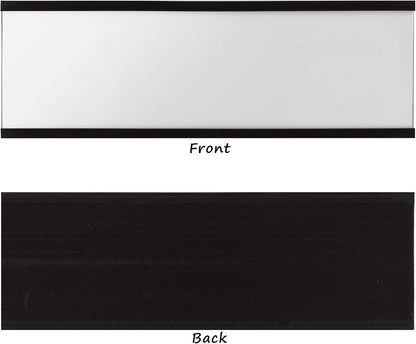 Whiteboard Magnets Label Holders 30 Pack 1'' x 2'' with Paper Inserts and Clear Plastic Protectors, Magnetic Name Tags Holders for School, Tool Box, Shelf, Signs, Locker