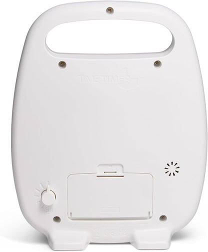 Time Timer PLUS 20 Minute Desk Visual Timer — Countdown Timer with Portable Handle for Classroom, Office, Homeschooling, Study Tool with Silent Operation (White)