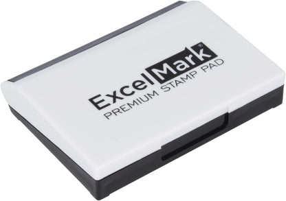 ExcelMark Ink Pad for Rubber Stamps 1-7/8"by 3-1/8"- Black