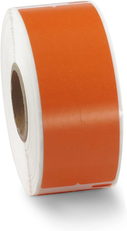 BETCKEY Colored Labels Compatible with Dymo 30277 (9/16" x 3-7/16") File Folder(2-up) Labels, Compatible for Dymo LabelWriter Thermal 450, 4XL & Zebra Desktop Printers [1 Roll, Orange]