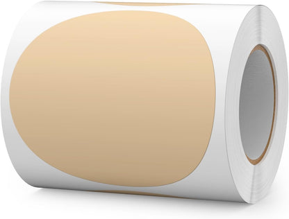 300 PCS Circle Stickers 4 Inch Kraft Vinyl Floor Dots Sticker Removable Self-Adhesive Colored Large Round Label Roll for Marking Inventory Organizing Classroom Line Up Spots