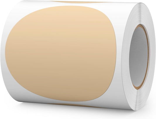 300 PCS Circle Stickers 4 Inch Kraft Vinyl Floor Dots Sticker Removable Self-Adhesive Colored Large Round Label Roll for Marking Inventory Organizing Classroom Line Up Spots