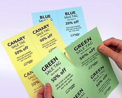 8-1/2" x 11" Laser/Inkjet Postcards 4 Per Page, (4-1/4" x 5-1/2" Each Card | Gray, 4000 Cards)