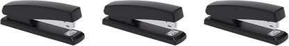 Amazon Basics Stapler Value Pack Including Staples and Staple Remover, 3-Pack, Black
