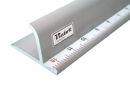 Victor 36-Inch Professional Aluminum Safety Ruler with Finger Guard Edge and Non-Slip Base - Ideal for Large-Scale Precision Cutting - Heavy-Duty Cutting Ruler for Safe Use