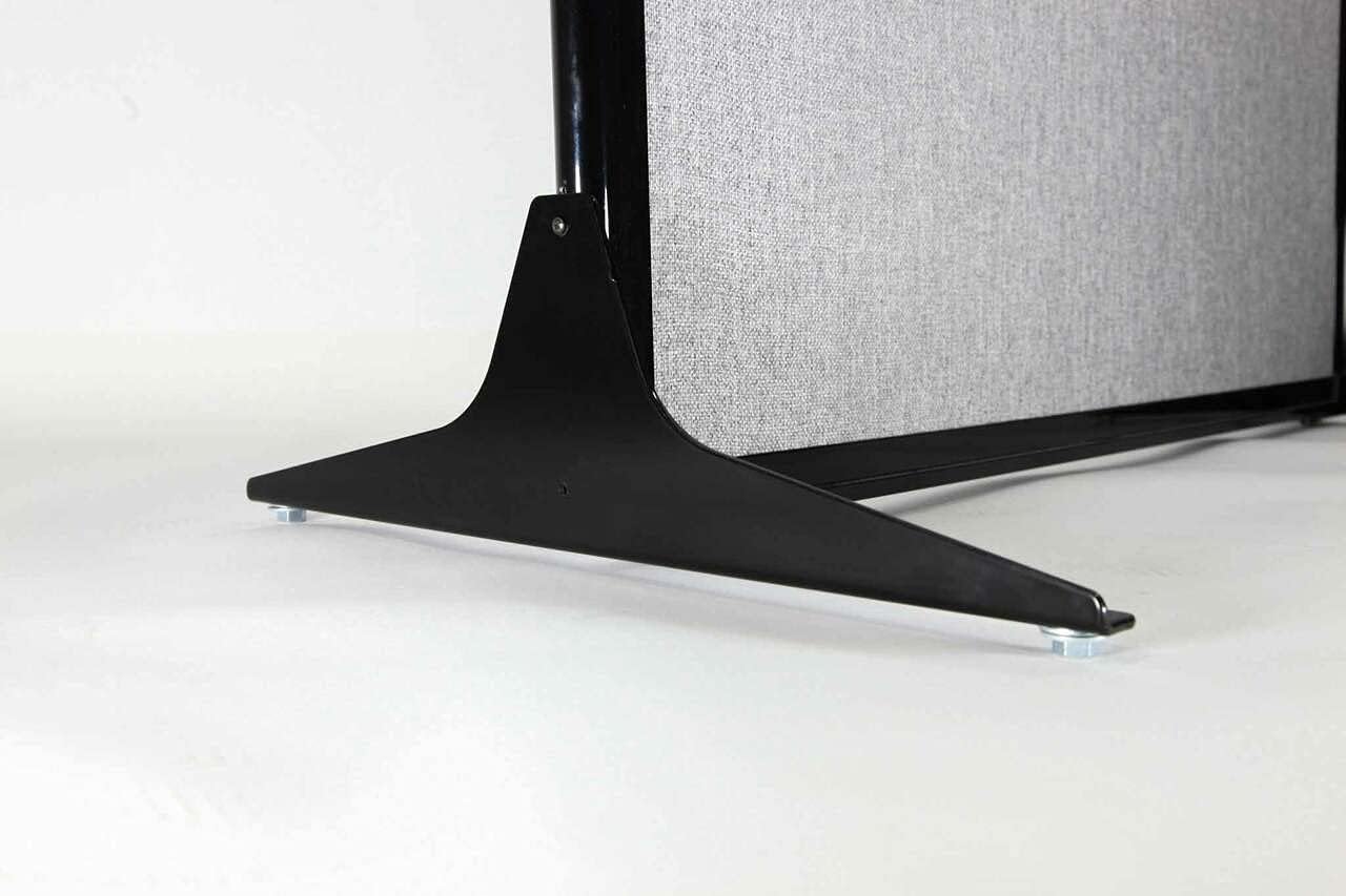 Versare Workstation Partition | Portable Wall Divider | Modern Office Cubicle | Free Standing Privacy Screen | Flexible Work Space | 33" x 70" W/Window, Royal Blue Fabric Panels