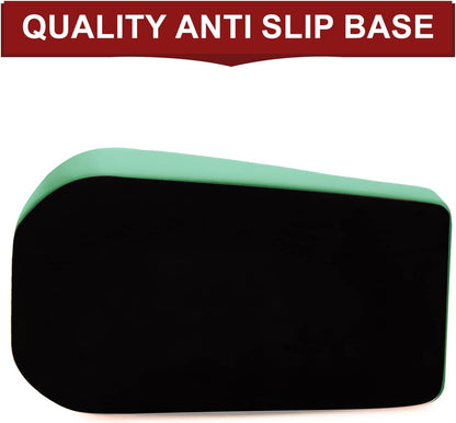 2Pcs Desktop Tape Dispenser Adhesive Roll Holder with Weighted Nonskid Base, Green (Tape not Included)