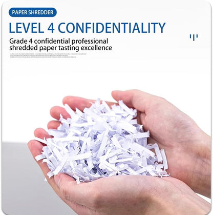 Shredder, 18-Sheet Cross Cut, 7.93Gallon Pull Out Bin, P-4 Security Level, Shred Paper/Card/CD, Durable&Fast with Auto Jam Proof System for Office