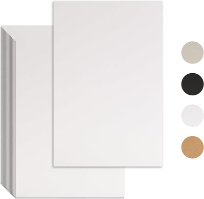 25 Pcs Book Board, Binder Board, Cover Board, Heavy Duty Chipboard for Book Binding, DIY Cardboard (White, 5 x 7 Inch 80PT)