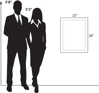 Azar Displays 105524-BLK Acrylic Floating Double Panel Wall Frame,18" x 24" Graphic Size, Overall Frame Size: 18" x 24", Black