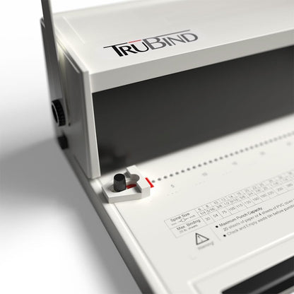 TruBind Manual Coil Binding Machine with Adjustable Side Margin | 20 Sheet Punch Capacity | Bind up to 440 Sheets with 4:1 Pitch | 2-Year Warranty | Heavy-Duty Coil Crimping Pliers Included
