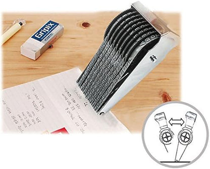 8 Digits & 26 Alphabet Rolling Stamp Personalized English Alphabet Number Symbol Scrapbooking DIY Rubber Stationery Office Table Décor