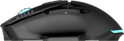 FIRSTBLOOD ONLY GAME. AJ039 2.4G Wireless/Bluetooth 5.1/ Wired Gaming Mouse, 96g Lightweight, 4800 DPI, Ergonomic LED Backlit USB Gamer Mice Computer Laptop PC, for Windows Mac Linux OS, Black