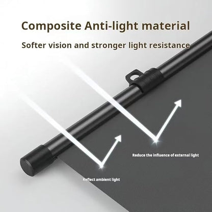 100-Inch Portable Projector Screen, XIAOHUI 16:9 Aspect Ratio, Non-Perforated Anti-Light, Easy Install,100% Polyester Professional Projector Screen Pull Down