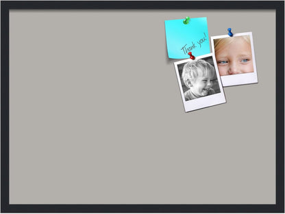 PinPix 30x22 Inch Cork Bulletin Board. This Decorative Framed Pin Board Comes with Dark Stone Design and a Satin Black Frame. Ideal for Home Office Decor or Message Board (PinPix-1808)