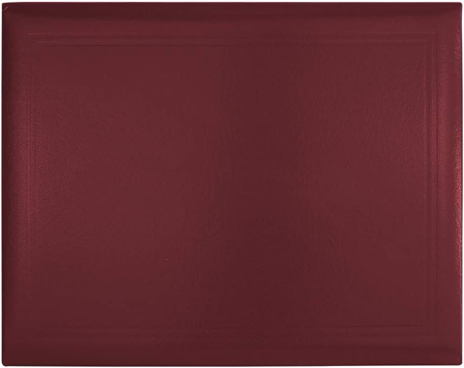 GraduationMall 8.5"x11" Smooth Padded Diploma Cover Certificate Holder Maroon,1-Pack