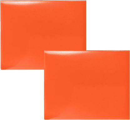 Certificate Holders 8.5"x11" Graduation Diploma Cover Document Leather Folders,Orange-2 Pack