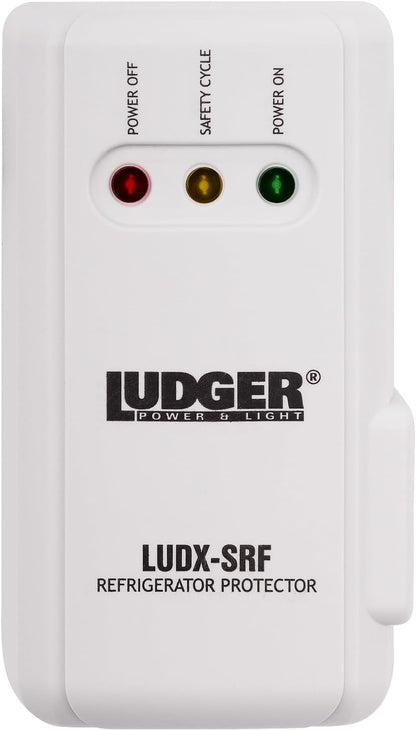 Ludger Power Surge Protector for Appliances (LUDX-SRF), ETL Certified, Unique Side Socket, Connects to All Types of AC, Reliable AC Protection, 4-Minute Safety Cycle, 3 Modes LED Indicator