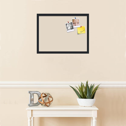 PinPix 23x17 Inch Cork Bulletin Board. This Decorative Framed Pin Board Comes with Desert Pastel Design and a Satin Black Frame. Ideal for Home Office Decor or Message Board (PinPix-1815)
